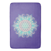 Tapis De Bain Fleur De Vie - Indien Mandala 2 (devant Vertical)