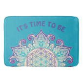 Tapis De Bain Fleur De Vie - Indien Mandala 2 (Devant)