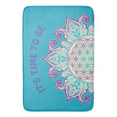 Tapis De Bain Fleur De Vie - Indien Mandala 2 (devant Vertical)