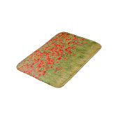 Tapis De Bain fleur d'été rouge (Angle)
