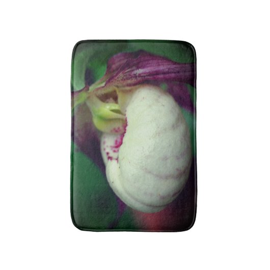 Tapis De Bain Fleur d'orchidée blanche Lady Grosse (Devant (Vertical))