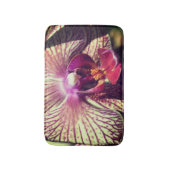 Tapis De Bain Fleur d'orchidée violette rayée près vers le haut (Devant (Vertical))
