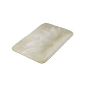 Tapis De Bain Fleur douce élégante de Lotus blanc/lis (Angle)