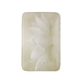 Tapis De Bain Fleur douce élégante de Lotus blanc/lis (Devant (Vertical))
