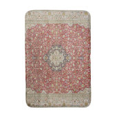 Tapis De Bain Fleur florale rouge perse turkish motif élégant (Devant (Vertical))