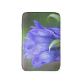 Tapis De Bain Fleur Gentienne Bleue   (Devant (Vertical))