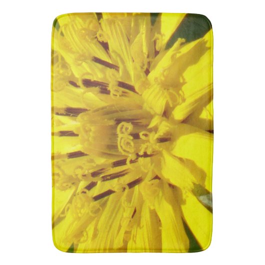 Tapis De Bain Fleur jaune (devant Vertical)