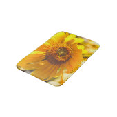 Tapis De Bain Fleur jaune de tournesol (Angle)