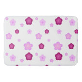 Tapis De Bain Fleur motif moderne dégradé rose cadeau (Devant)