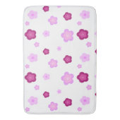 Tapis De Bain Fleur motif moderne dégradé rose cadeau (devant Vertical)