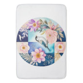 Tapis De Bain Fleur & Oiseau  (devant Vertical)