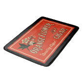 Tapis De Bain Fleur orange (Angle)