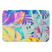 Tapis De Bain Fleur pastel abstrait moderne (Devant)