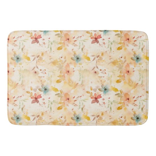 Tapis De Bain Fleur Pastel Esprit Libre (Devant)