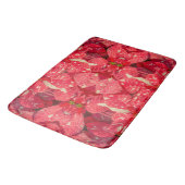 Tapis De Bain Fleur plante rouge Poinsettia (Angle)