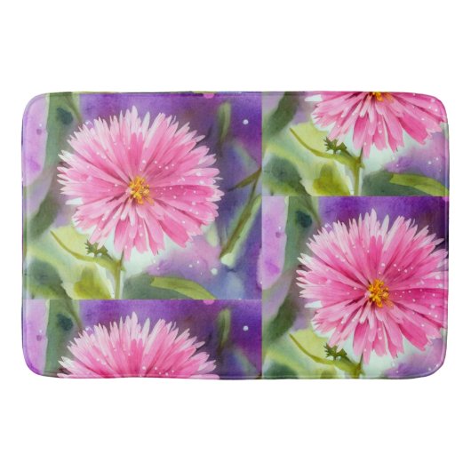 Tapis De Bain Fleur pourpre (Devant)