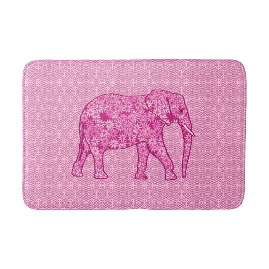 Tapis De Bain Fleur - rose fuchsia (Devant)