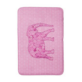 Tapis De Bain Fleur - rose fuchsia (Devant (Vertical))