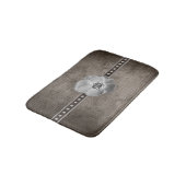 Tapis De Bain Fleur rustique de plaid de ferme (Angle)