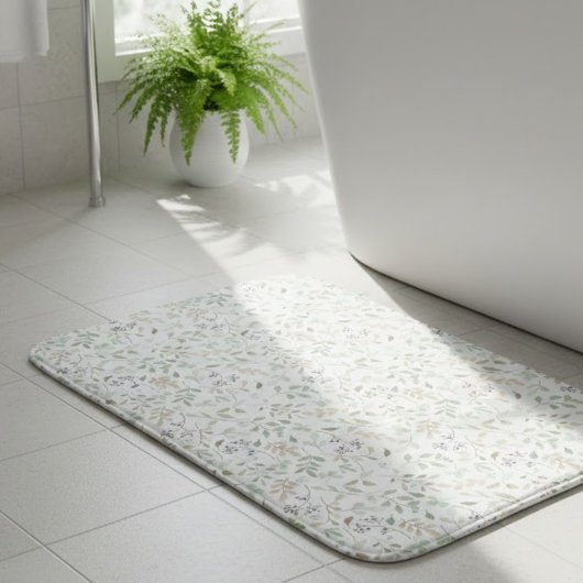 Tapis De Bain Fleur sauvage Boho