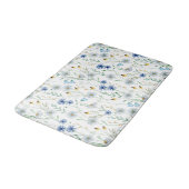 Tapis De Bain Fleur sauvage couleur bleu violet (Angle)
