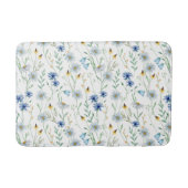 Tapis De Bain Fleur sauvage couleur bleu violet (Devant)