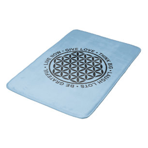 Tapis De Bain Fleur Symbole De Vie - Règles De Vie 1