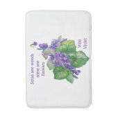 Tapis De Bain Fleur Violet Sauvage Certains Voient Les mauvaises (Devant (Vertical))