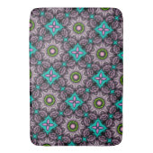 Tapis De Bain Fleurs Abstraites Colorées (devant Vertical)