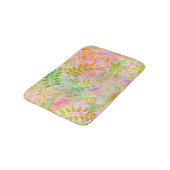 Tapis De Bain Fleurs Abstraites et bain Feuille (Angle)