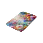 Tapis de bain Fleurs aquarelles abstraites (Angle)