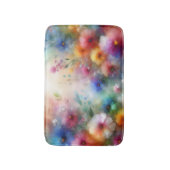 Tapis de bain Fleurs aquarelles abstraites (Devant (Vertical))
