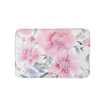 Fleurs aquarelles roses