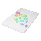 Tapis De Bain Fleurs arc-en-ciel géantes (Angle)