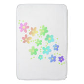 Tapis De Bain Fleurs arc-en-ciel géantes (devant Vertical)