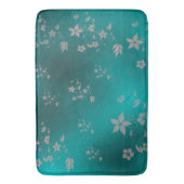 Tapis De Bain Fleurs asiatiques délicates bleu (devant Vertical)