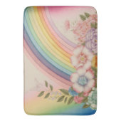 Tapis De Bain Fleurs Au Bout De L'Arc En Ciel (devant Vertical)