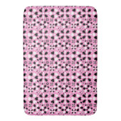 Tapis De Bain Fleurs blanches noires mignonnes (devant Vertical)