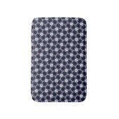 Tapis De Bain Fleurs Bleu Minuit (Devant (Vertical))