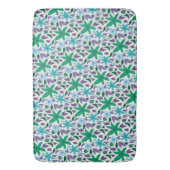 Tapis De Bain Fleurs bleues (devant Vertical)