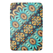 Tapis De Bain Fleurs bleues (devant Vertical)