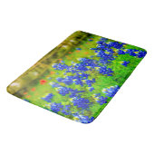 Tapis De Bain Fleurs Bleues Élégantes Texas Bluebonnets Moderne (Angle)