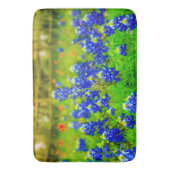 Tapis De Bain Fleurs Bleues Élégantes Texas Bluebonnets Moderne (devant Vertical)