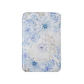 Tapis De Bain Fleurs Bleues Rustiques (Devant (Vertical))
