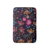Tapis De Bain Fleurs brodées : mode sans couture motif (Devant (Vertical))