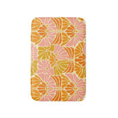 Tapis De Bain Fleurs colorées rétro (Devant (Vertical))