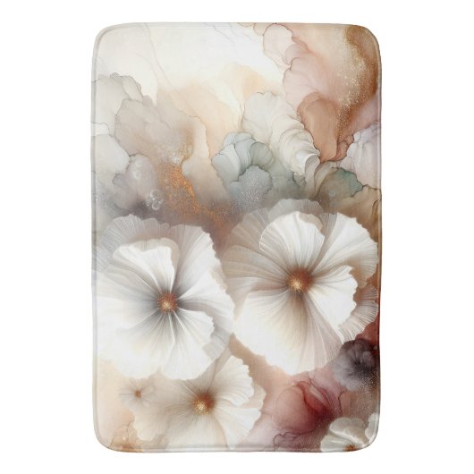 Tapis De Bain Fleurs Cosmos Ethérées (devant Vertical)