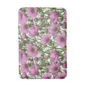 Tapis De Bain Fleurs Cosmos roses (Devant (Vertical))
