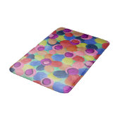 Tapis De Bain Fleurs couleur bonbon (Angle)