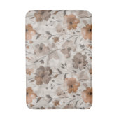 Tapis De Bain Fleurs Crème Orange Marron (Devant (Vertical))